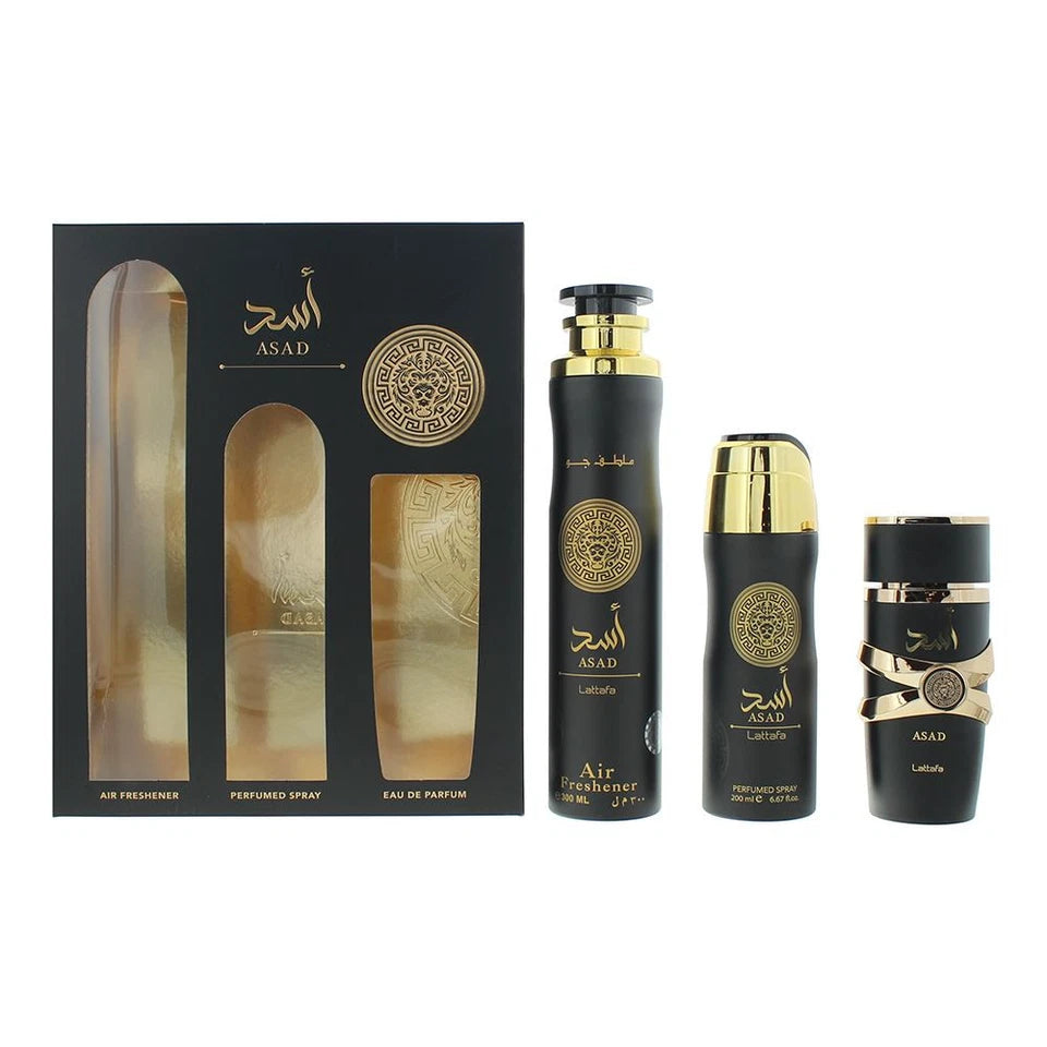 Lattafa Asad Eau de Parfum 100ml Gift Set